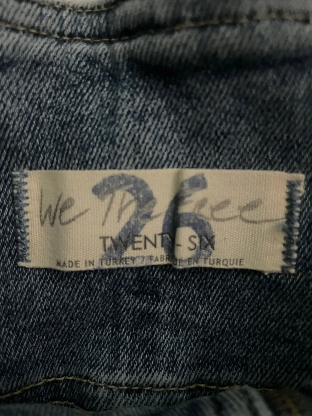 NWT Free People Denim Mini Skirt with Front Zip